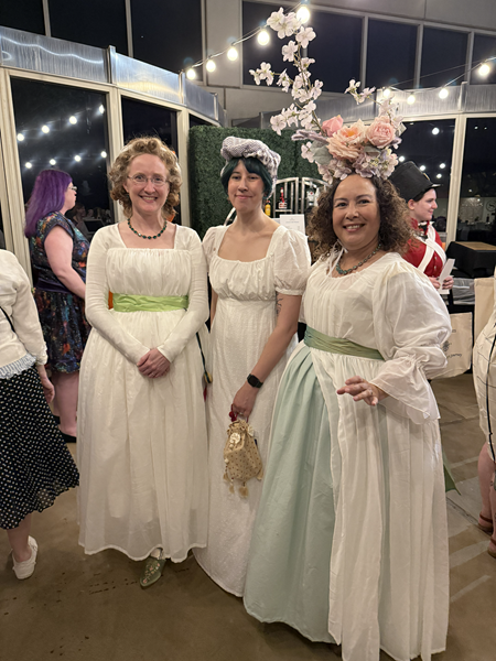Reproduction 1780s Chemise Gown  at  Costume College 2025.   