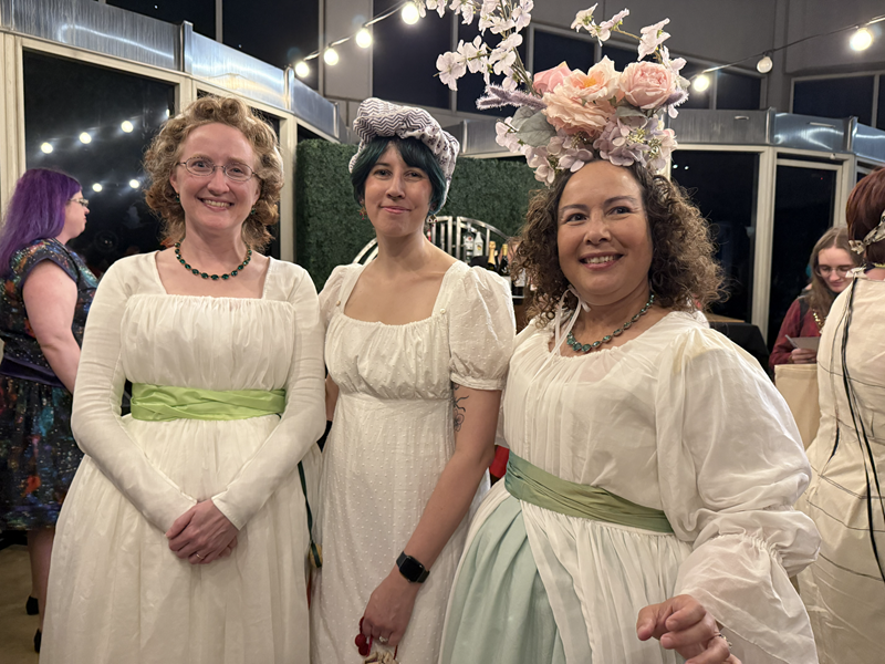 Reproduction 1780s Chemise Gown  at  Costume College 2025.   