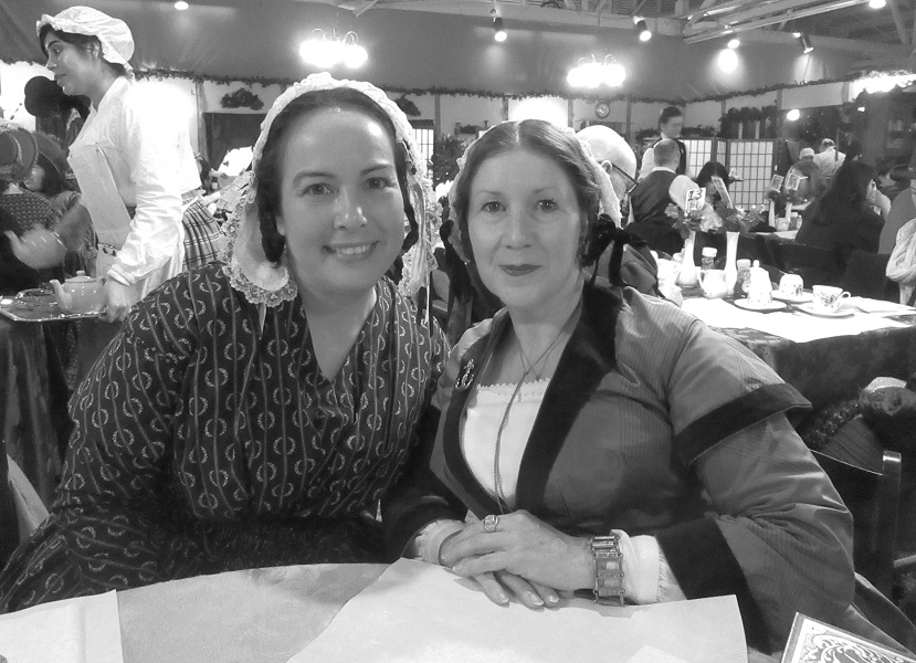 Kim and Lynne at Dickens Fair 2016.