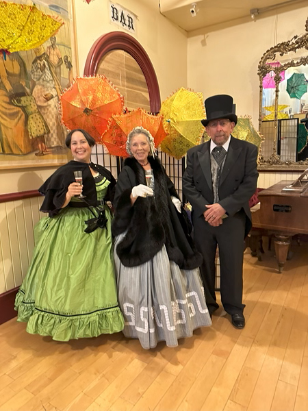 Reproduction 1860s Apple Green Ballgown at Nevada Statehood Ball October 2023. Truly Victorian TV416.  