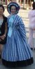 1860s Blue Stripe Daydress