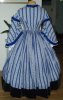 1860s Blue Stripe Daydress