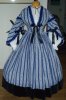 1860s Blue Stripe Daydress