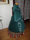 Reproduction Mid-Victorian Cloak/Coat  blue corderoy right