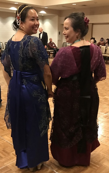 Reproduction 1910s Evening Dress - Burgundy Silk. Laughing Moon #104. At West Coast Ragtime Festival in 2019