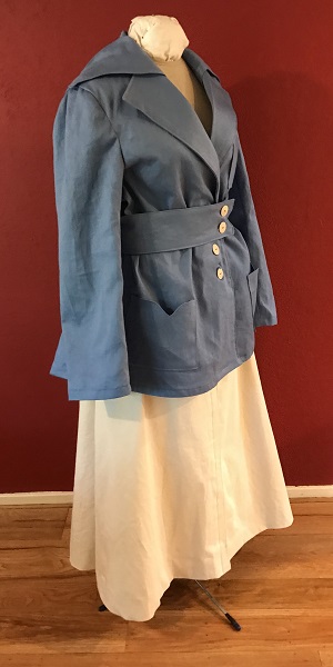 Reproduction 1916 Blue Suit Right Quarter View 