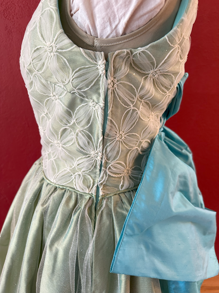 Reproduction 1953 Green Evening Dress Right Quarter View 