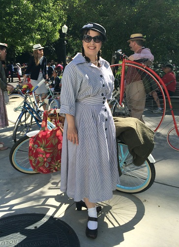 1950s reproduction seersucker dress at seersucker ride