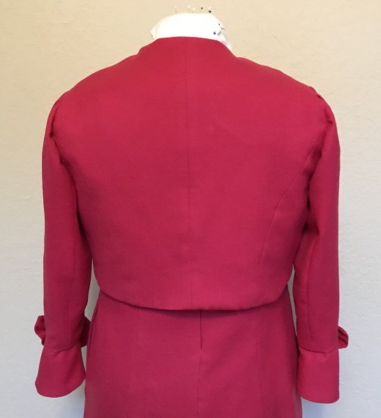 Dolores Umbridge Hot Pink Shrug 1960s Style Back.