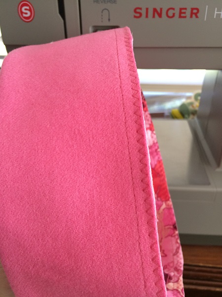 Pillbox Hat Tutorial trim seam