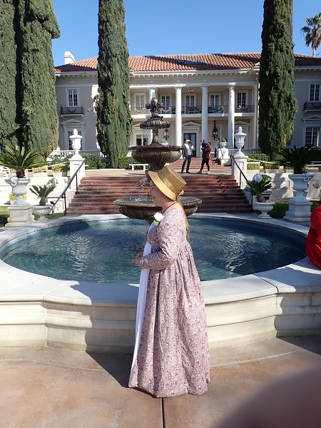 1790s Open Robe over Round Gown Left at Grand Island Mansion February 2020. 