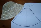 straw hat cutout pattern