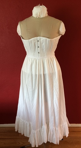 1900s Reproduction White Cotton Gored Pettiocoat. 