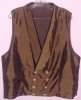 olive taffeta waistcoat