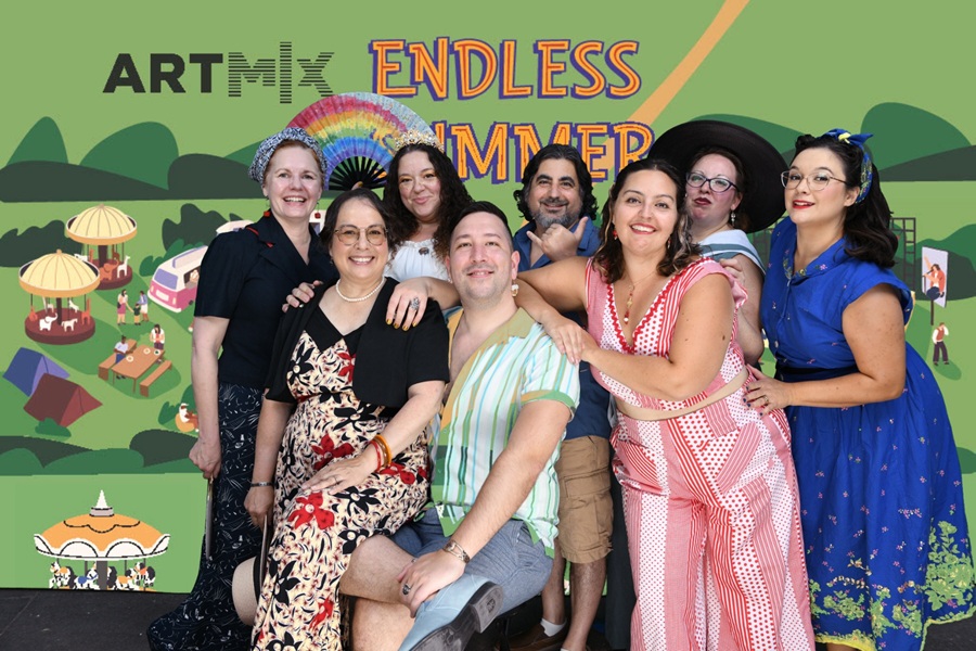 1930s Beach Pajamas at Crocker ArtMix August 2025. Wearing History 3017. Photo by Dez Vision Photography